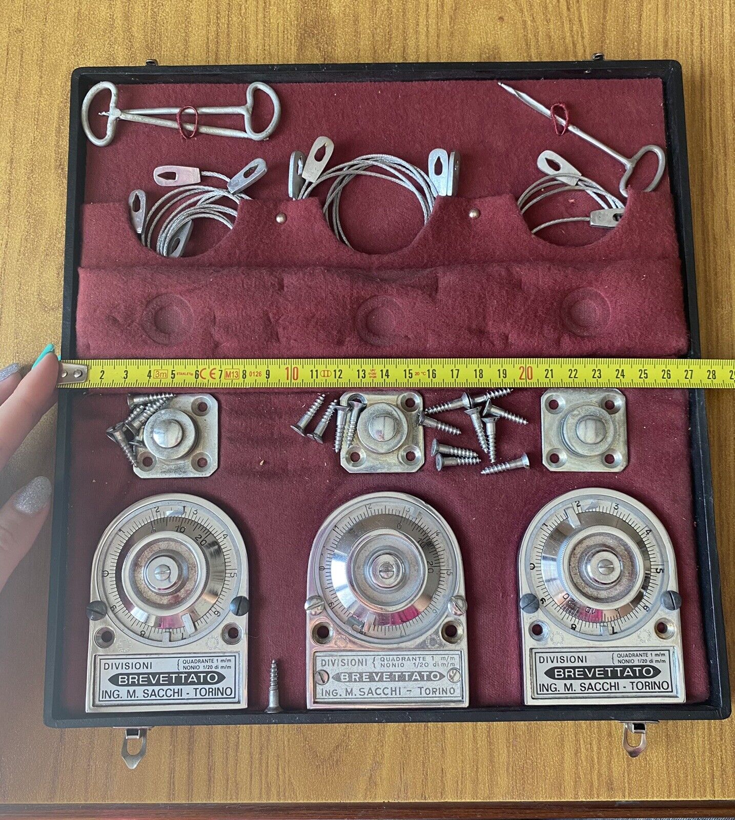 Antique Tool Engineering Flessimetro M. Sacks Torino Pe