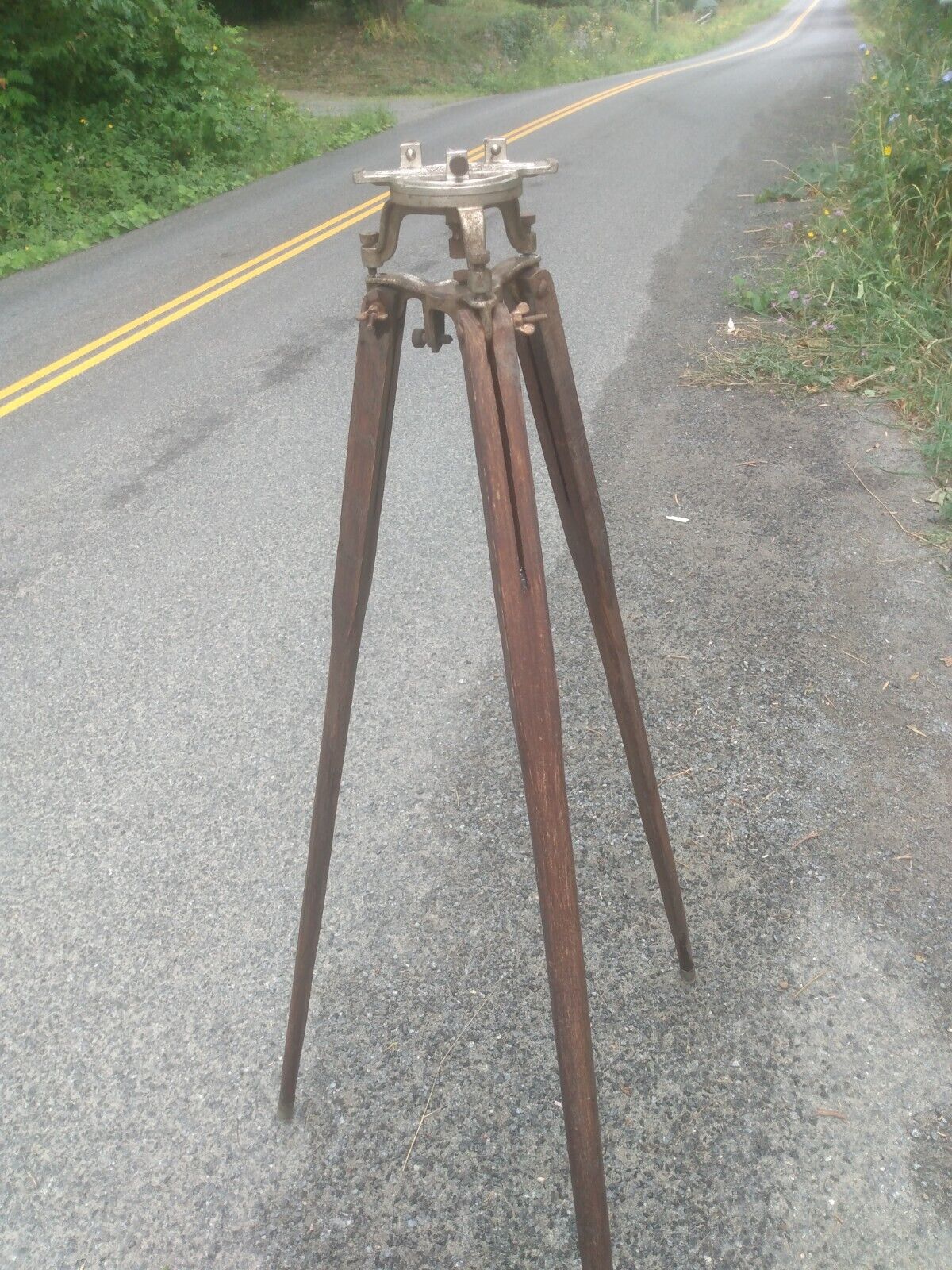 Vintage Stanley Number 3308 Surveyor Tripod 50" Legs. Looks Complete?